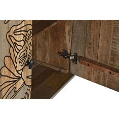 DKD Home Decor Bivak DKD Home Decor Naravna siva kovina Mango les (177 x 45 x 74 cm)
