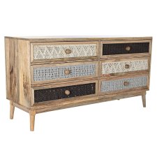DKD Home Decor Bivak DKD Home Decor Natural Grey Mango wood (147 x 48 x 79 cm)
