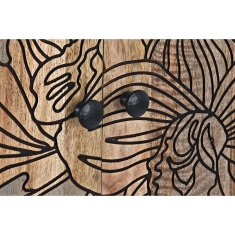 DKD Home Decor Bivak DKD Home Decor Naravna siva kovina Mango les (177 x 45 x 74 cm)