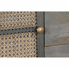 DKD Home Decor Bivak DKD Home Decor Naravna siva MDF mangov les (160 x 40 x 75 cm)