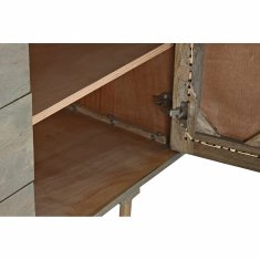 DKD Home Decor Bivak DKD Home Decor Naravna siva MDF mangov les (160 x 40 x 75 cm)