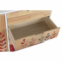 DKD Home Decor Bivak DKD Home Decor Naravni gumijasti les Bela bordo 120 x 30 x 75 cm