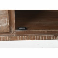 DKD Home Decor Bivak DKD Home Decor Natural Black Metal Acacia (140 x 40 x 85 cm)