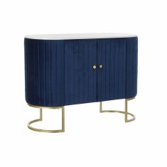 DKD Home Decor Bivak DKD Home Decor Modro zlato beli marmor (120 x 48 x 85 cm)