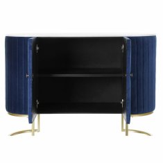 DKD Home Decor Bivak DKD Home Decor Modro zlato beli marmor (120 x 48 x 85 cm)