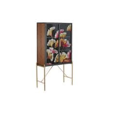 DKD Home Decor Bivak DKD Home Decor 85 x 35 x 155 cm Kristalno črna roza Zlata kovina Rumena