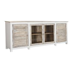 DKD Home Decor Bivak DKD Home Decor Bela Naravna Svetlo rjava Mango les 210 x 40 x 82 cm