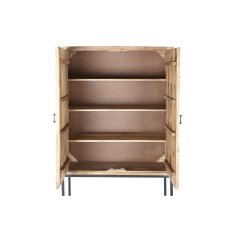 DKD Home Decor Omara DKD Home Decor Naravna črna kovina Mango les (110 x 45 x 190 cm)
