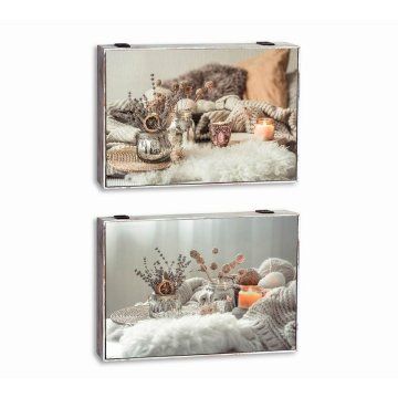 DKD Home Decor Prevleka DKD Home Decor Counter Spa MDF Wood 2 enoti 46,5 x 6 x 31,5 cm