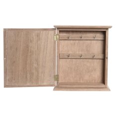 DKD Home Decor Omarica za ključe DKD Home Decor Natural White MDF Wood (22 x 7 x 25 cm)