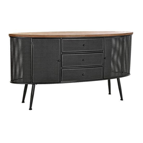 DKD Home Decor Bivak DKD Home Decor 145,5 x 45 x 76 cm jelka črna kovina rjava