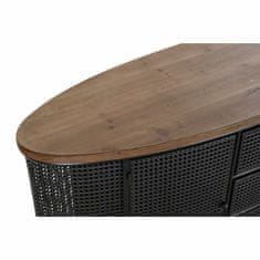 DKD Home Decor Bivak DKD Home Decor 145,5 x 45 x 76 cm jelka črna kovina rjava