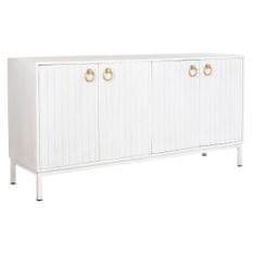DKD Home Decor Bivak DKD Home Decor Metal White Mango wood (152 x 40 x 77 cm)