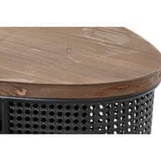 DKD Home Decor Bivak DKD Home Decor 145,5 x 45 x 76 cm jelka črna kovina rjava