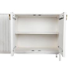 DKD Home Decor Bivak DKD Home Decor Metal White Mango wood (152 x 40 x 77 cm)