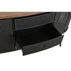 DKD Home Decor Bivak DKD Home Decor 145,5 x 45 x 76 cm jelka črna kovina rjava