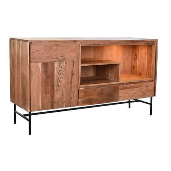 DKD Home Decor Bivak DKD Home Decor 142 x 40 x 81 cm Črna kovina Rjava akacija