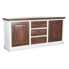 DKD Home Decor Bivak DKD Home Decor Bela Temno rjava Mango les (180 x 46 x 83 cm)