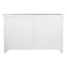 DKD Home Decor Bivak DKD Home Decor 165 x 45,7 x 105,4 cm Kristalno siva Bela Temno rjava Mango les