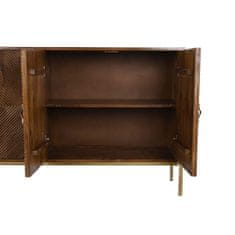 DKD Home Decor Bivak DKD Home Decor Zlata temno rjava kovina Mango les 170 x 40 x 90 cm