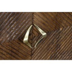 DKD Home Decor Bivak DKD Home Decor Zlata temno rjava kovina Mango les 170 x 40 x 90 cm