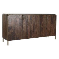 DKD Home Decor Bivak DKD Home Decor Rjava jeklo Mango les 160 x 40 x 81 cm