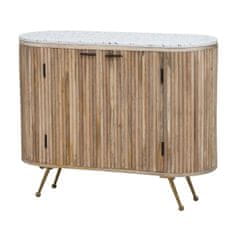 DKD Home Decor Bivak DKD Home Decor Marmor Mango les (100 x 40 x 80 cm)