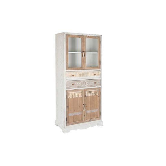 DKD Home Decor Omarica DKD Home Decor Bela Naravna kristalna jelka 86 x 40 x 180 cm 80 x 42 x 180 cm