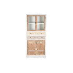 DKD Home Decor Omarica DKD Home Decor Bela Naravna kristalna jelka 86 x 40 x 180 cm 80 x 42 x 180 cm