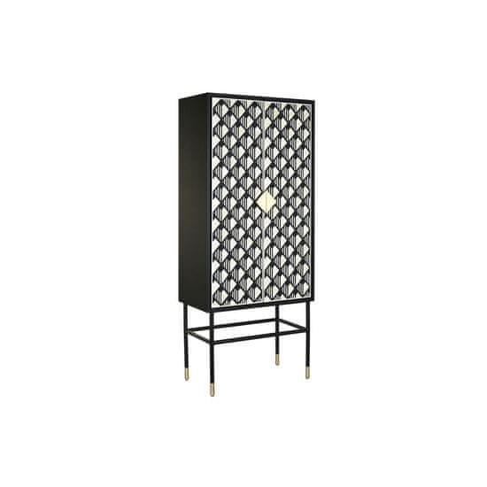 DKD Home Decor Omare DKD Home Decor Črna bela kostna smola MDF les (75 x 40 x 180 cm)