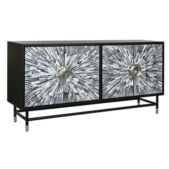 DKD Home Decor Bivak DKD Home Decor 160 x 40 x 80 cm Črna siva bela kostna smola MDF les