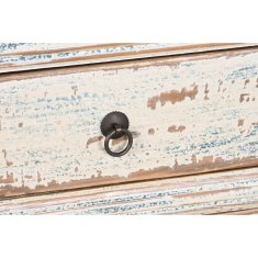 DKD Home Decor Bivak DKD Home Decor Modra kremna svetlo rjava Elm (145 x 40 x 81 cm)