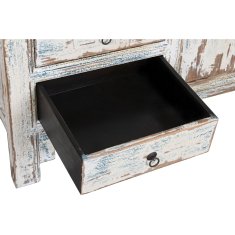 DKD Home Decor Bivak DKD Home Decor Modra kremna svetlo rjava Elm (145 x 40 x 81 cm)