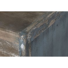 DKD Home Decor Bivak DKD Home Decor Modra bela temno rjava jelka MDF les 122 x 42 x 63 cm