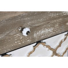 DKD Home Decor Bivak DKD Home Decor Modra bela temno rjava jelka MDF les 122 x 42 x 63 cm