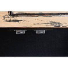 DKD Home Decor Bivak DKD Home Decor Elm les Bela Kremasta Temno rjava 176 x 42 x 83 cm