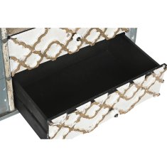 DKD Home Decor Bivak DKD Home Decor Modra bela temno rjava jelka MDF les 122 x 42 x 63 cm