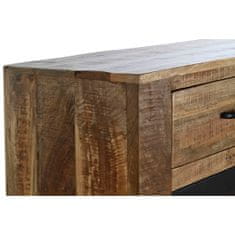 DKD Home Decor Bivak DKD Home Decor Črna siva kovina Temno rjava Mango les (150 x 43 x 90 cm)