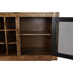 DKD Home Decor Bivak DKD Home Decor Črna siva kovina Temno rjava Mango les (150 x 43 x 90 cm)