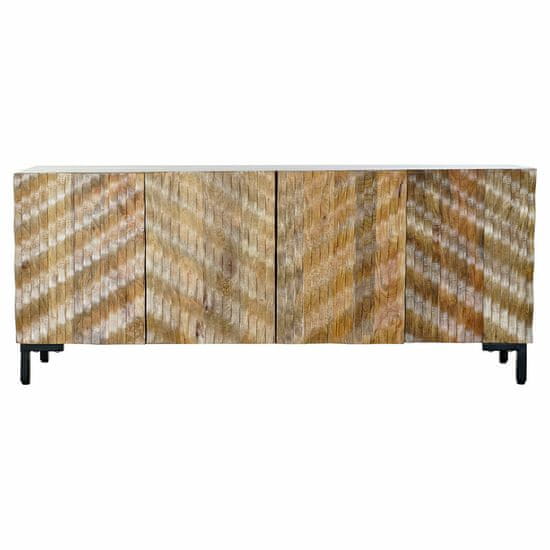DKD Home Decor Bivak DKD Home Decor 177 x 45 x 75 cm Črna kovina Rjava Mango les