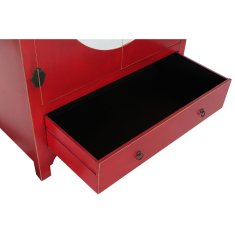 DKD Home Decor Omara DKD Home Decor 85,5 x 50,5 x 186,2 cm Jelka rdeča MDF les