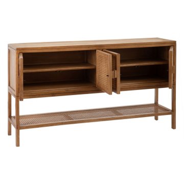 BigBuy Bivak BATARI Naravni les Mindi wood 160 x 40 x 90 cm