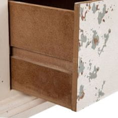 BigBuy Omara SHABBY CHIC 71 x 40 x 111 cm Bela Elov les MDF Les
