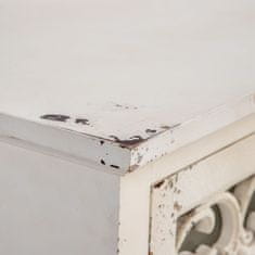 BigBuy Omara SHABBY CHIC 71 x 40 x 111 cm Bela Elov les MDF Les