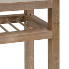 BigBuy Predsobna miza s predali MIZUCHI 63 x 26 x 78 cm Les Taupe DMF