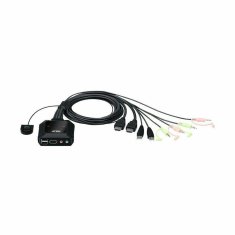 Aten KVM stikalo 2x1 mini 4K HDMI/USB/ AVDIO s kabli CS22H