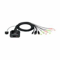 Aten KVM stikalo 2x1 mini DP/USB TipC s kabli CS52DP