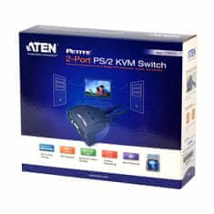 Aten KVM stikalo 2x1 mini VGA/PS2 s kabli CS62S