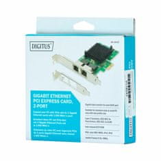 Digitus mrežna kartica PCIe 2xRJ45 + Low Profile DN-10132