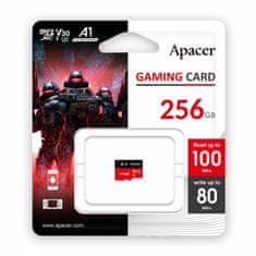 Apacer microSD XC 256GB spominska kart. Class 30 Gaming AP256GMCSX10U7-RAGC